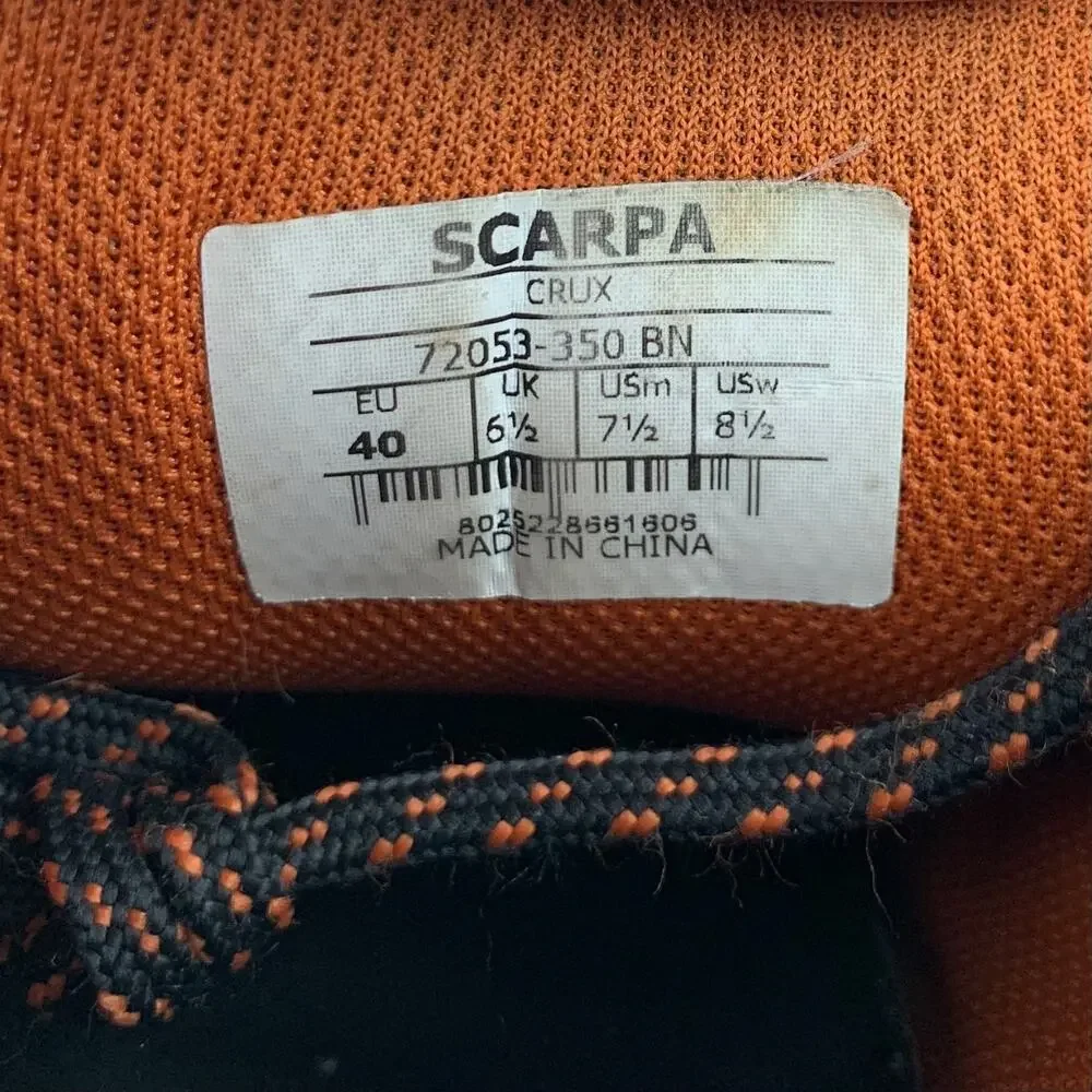 Scarpa Crux Approach Hiking Shoes Brown Climbing Men’s 7.5 Women’s 8.5 - Picture 7 of 13